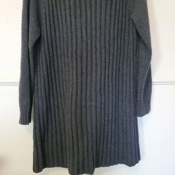 Gap Wool Cozy Open Long Cardigan Sweater Charcoal Grey Womens Sz M L has pilling - Picture 13 of 16